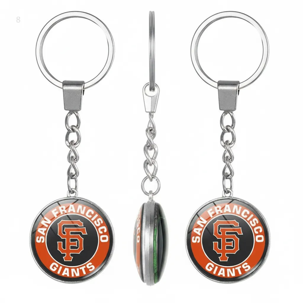 US Professional Baseball League MLB double-sided pendant jewelry team logo sports keychain