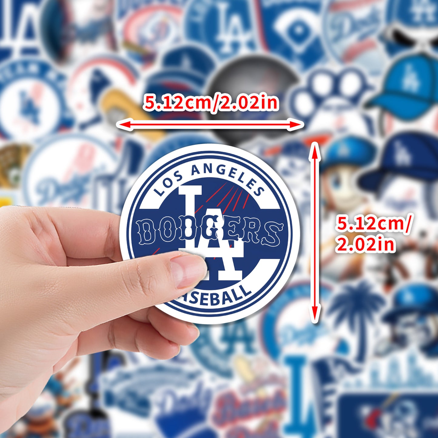 Dodge team graffiti stickers, waterproof decorative stickers, baseball sport posters