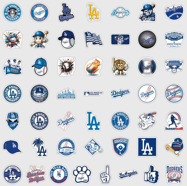 Dodge team graffiti stickers, waterproof decorative stickers, baseball sport posters