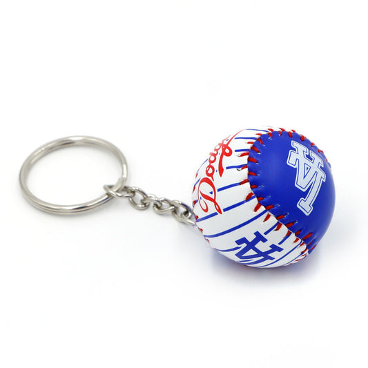 LA Dodgers team bag decoration，Baseball keychain pendant