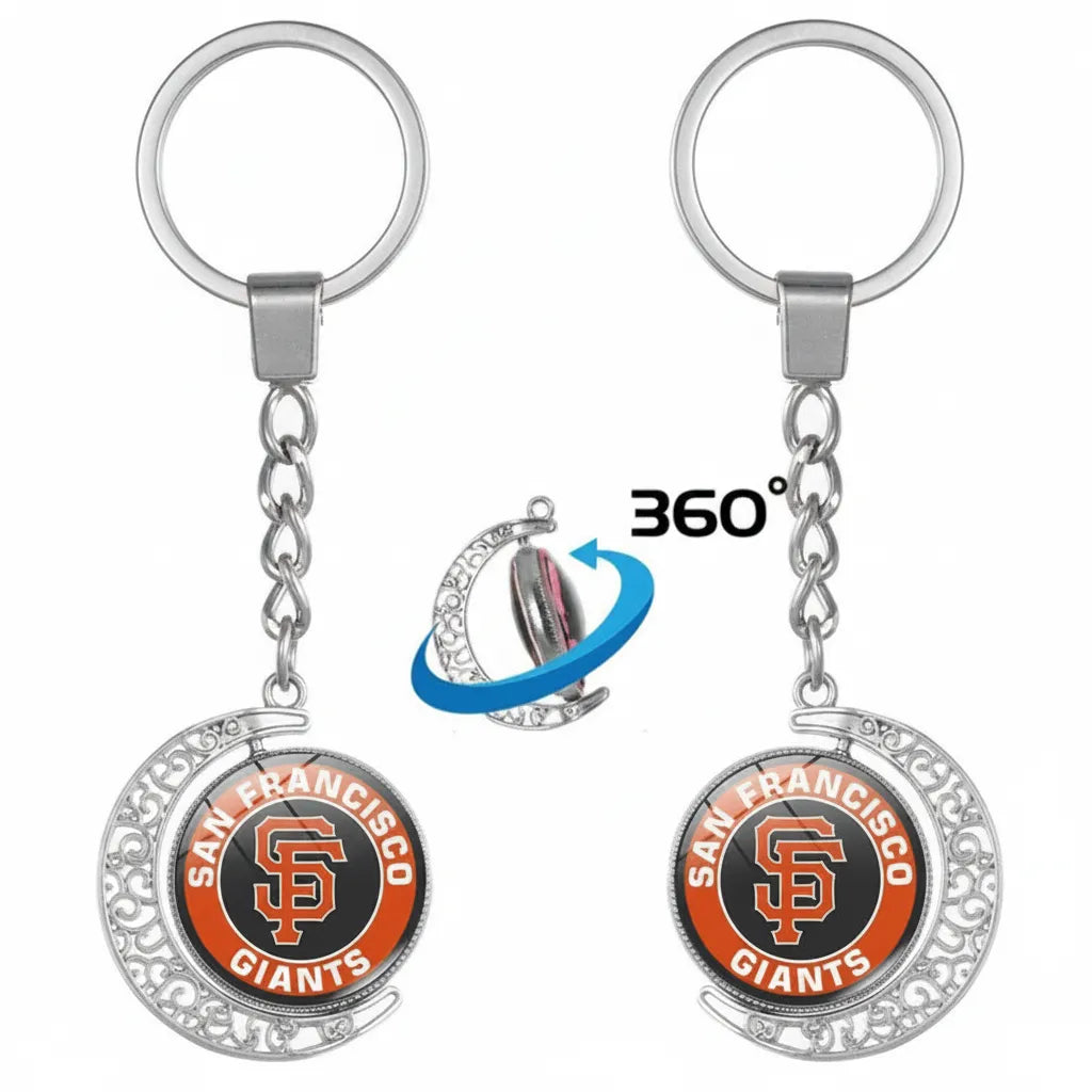 US Professional Baseball League MLB double-sided pendant jewelry team logo sports keychain